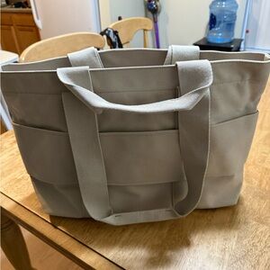 Brand New JULY Beige Canvas Tote Bag